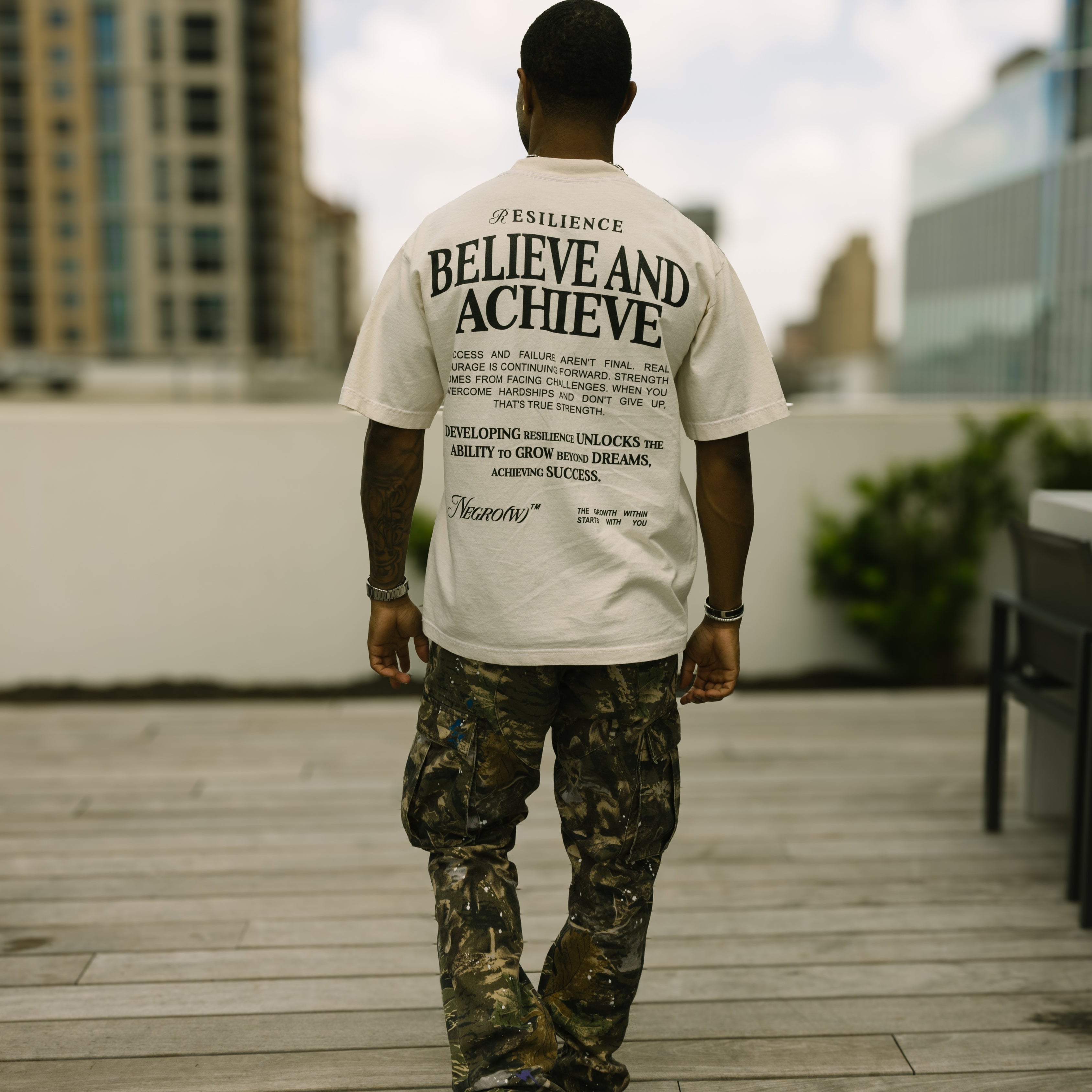 NEGROW™ RESILIENCE T-Shirt - Believe and Achieve